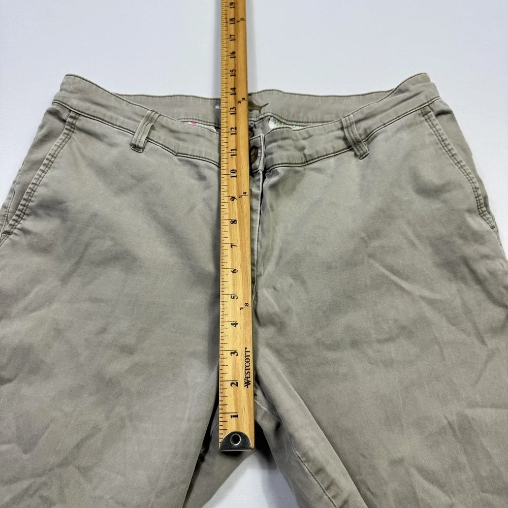 Tommy Bahama Pants Mens 12 Beige‎ Stretch Chino Tropical Lining Casual